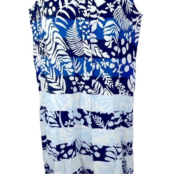 Mara Hoffman Anguilla Shirtdress Sleeveless Tropical Print Size Medium - Picture 6 of 16